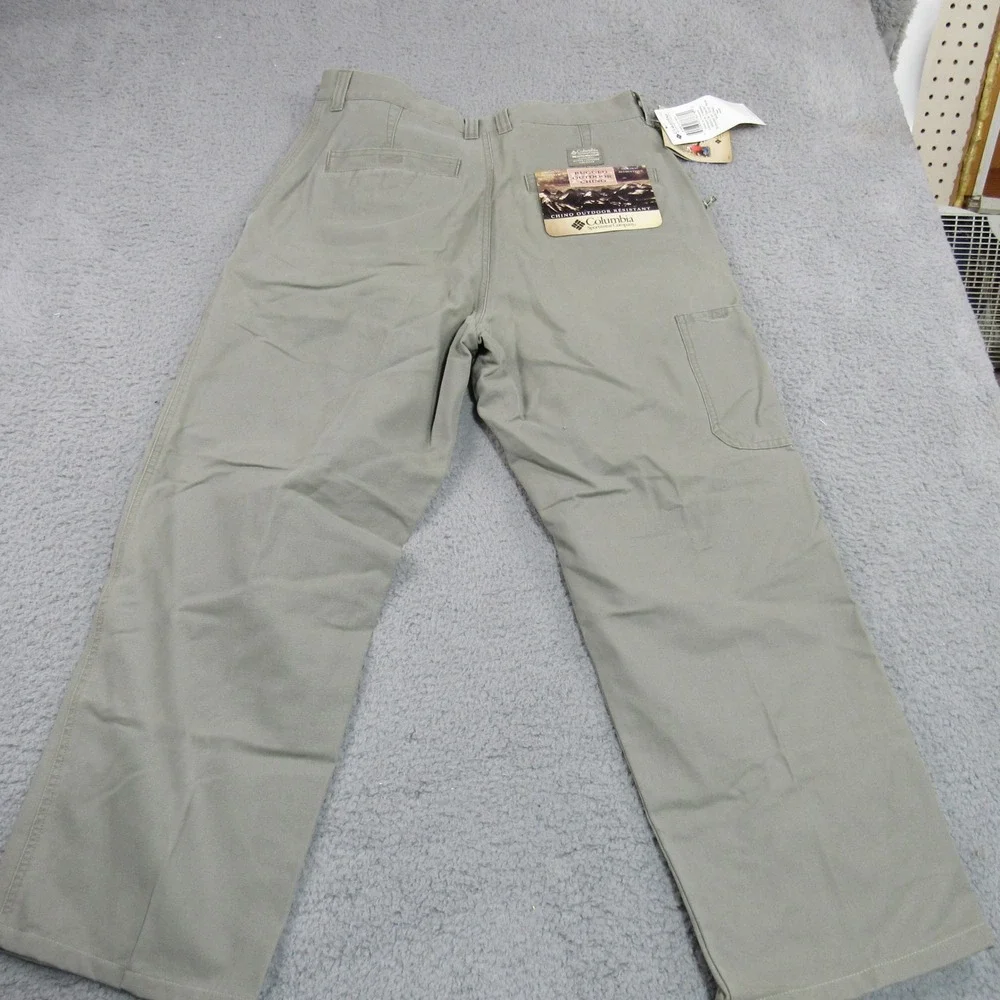 Columbia Mens ROC Pant Sage Green Rugged‎ Outdoor Chino AM8142-365 34x27
